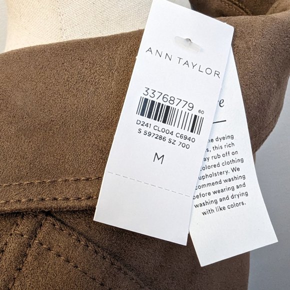 Ann Taylor Faux Suede Moto Jacket - Picture 5 of 13